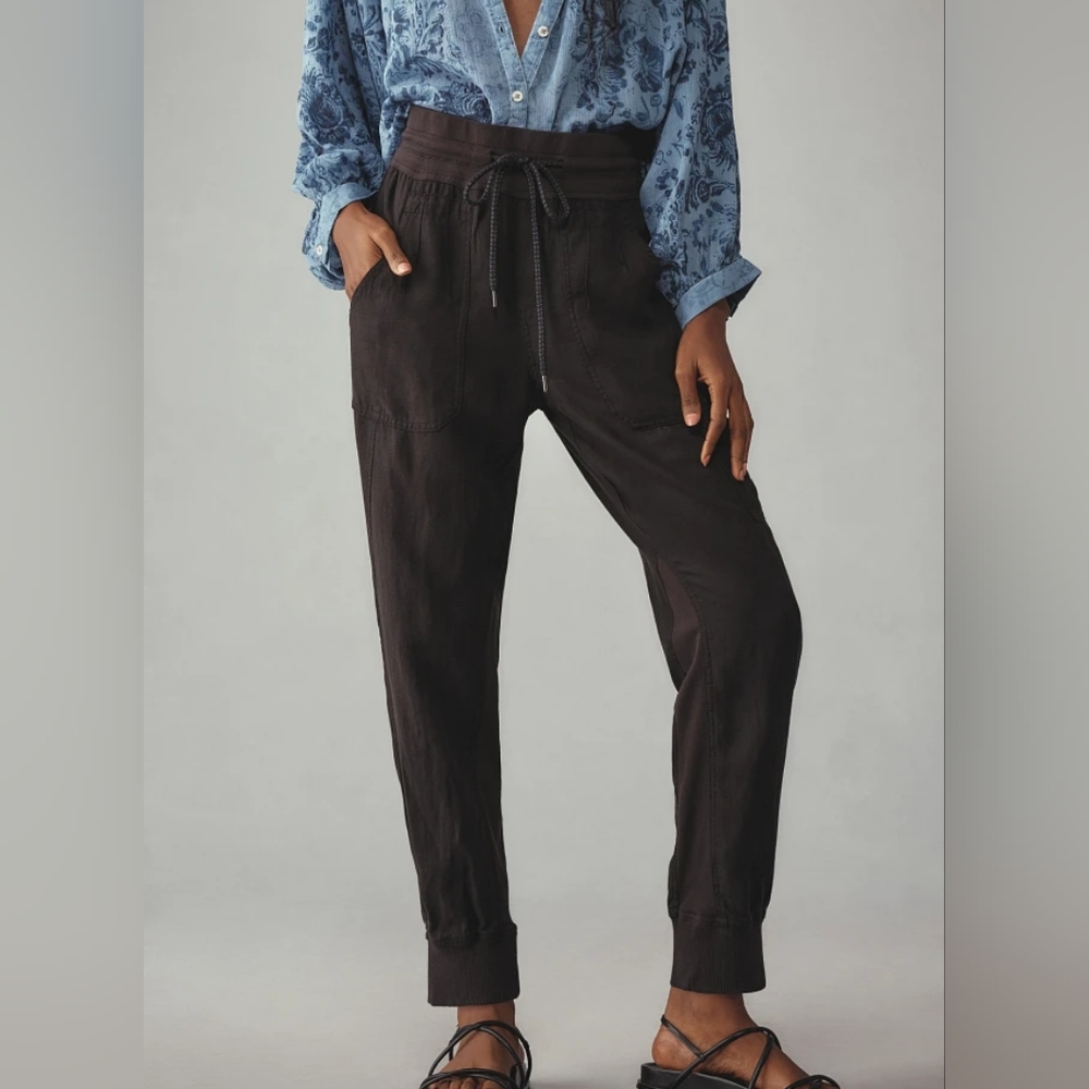 Anthropologie PILCRO NOMAD Black Women's Pants XL PETITE LIKE NEW